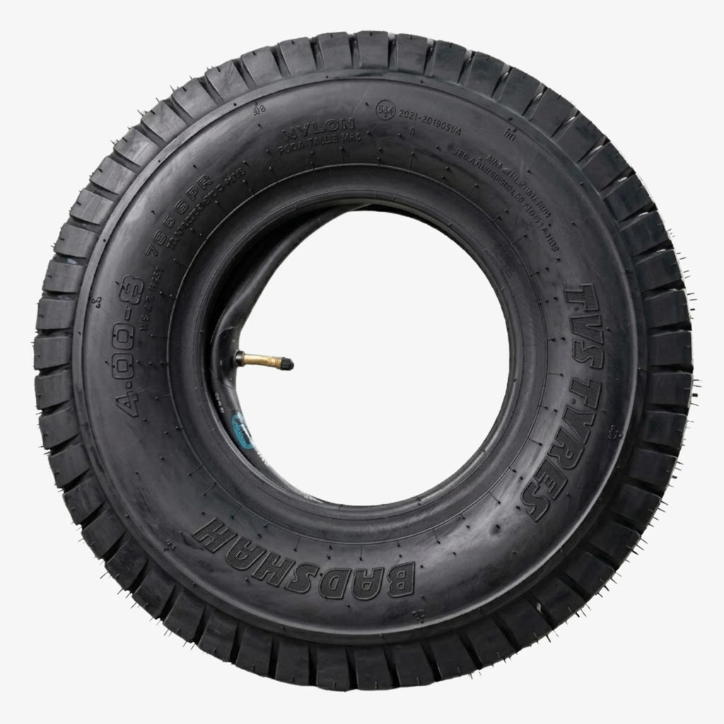 Llanta TVS Badshah 4.00-8 con Cámara 6PR para Torito