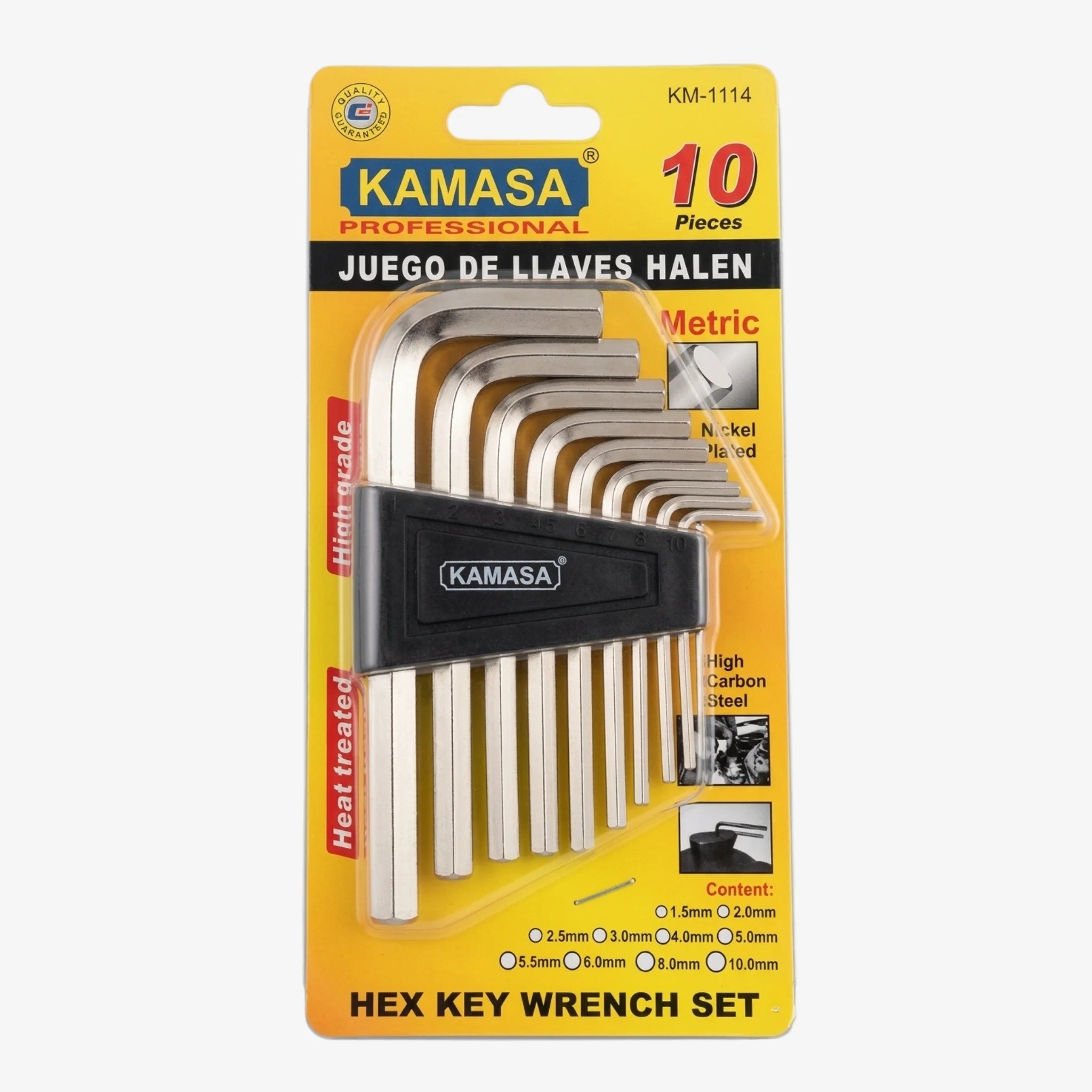 Juego llaves allen 10pcs KM-1114 - Kamasa