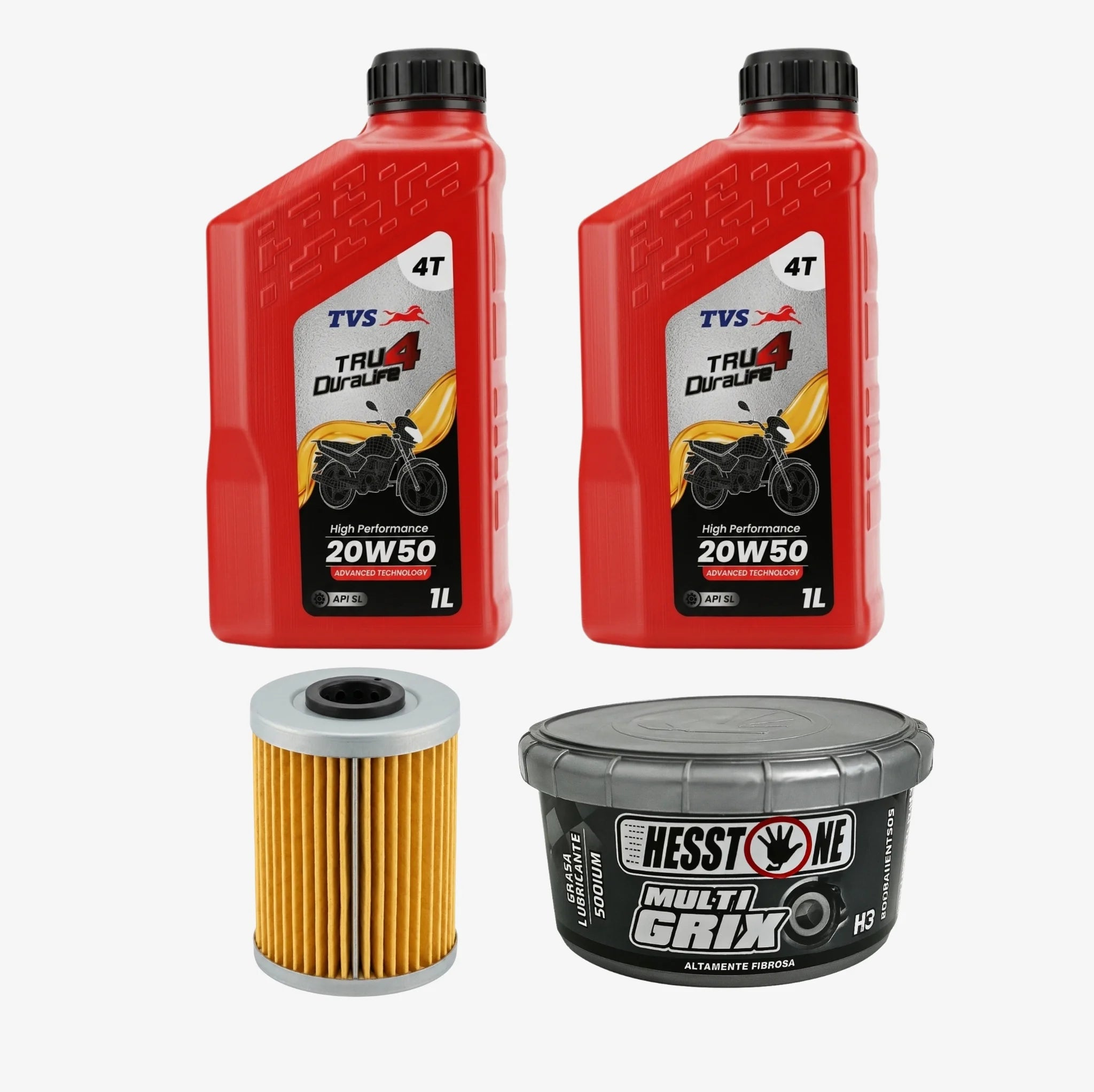 KIT DE MANTENIMIENTO TRU4 DURALIFE 20W50 - TVS