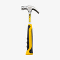 Martillo de garra 29 mm con mango de fibra de vidrio Amarillo