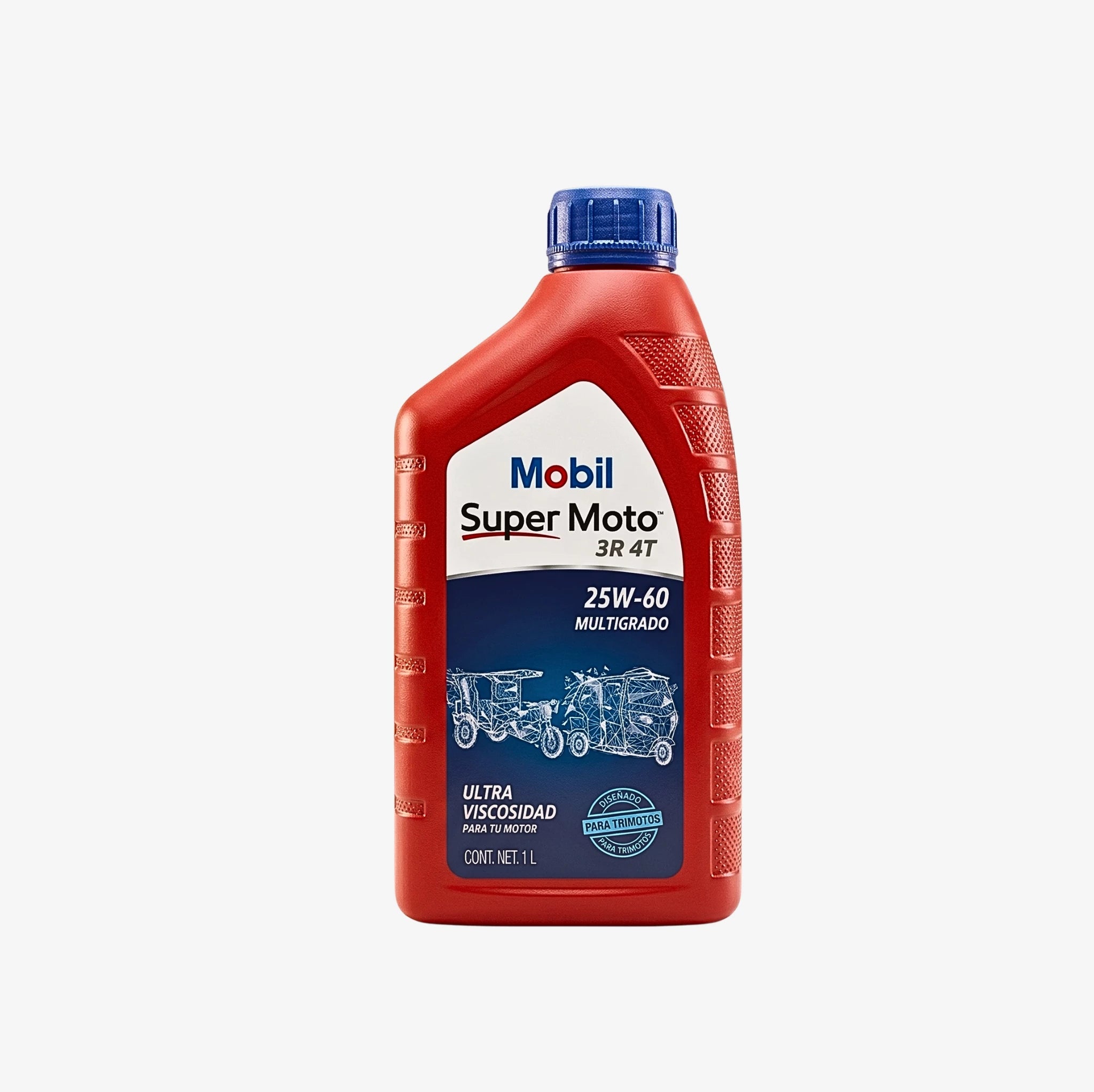 ACEITE MULTIGRADO MOBIL SUPER MOTO 3R 4T 25W-60 ULTRA VISCOSIDAD