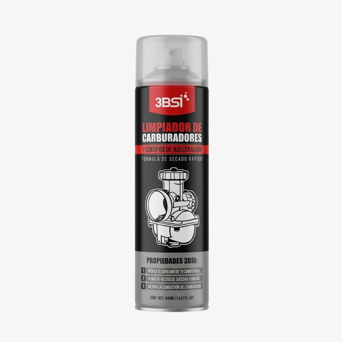 3bsi LIMPIADOR DE CARBURADORES Y CUERPOS 3BSI - 440 ML | GRANDE ...