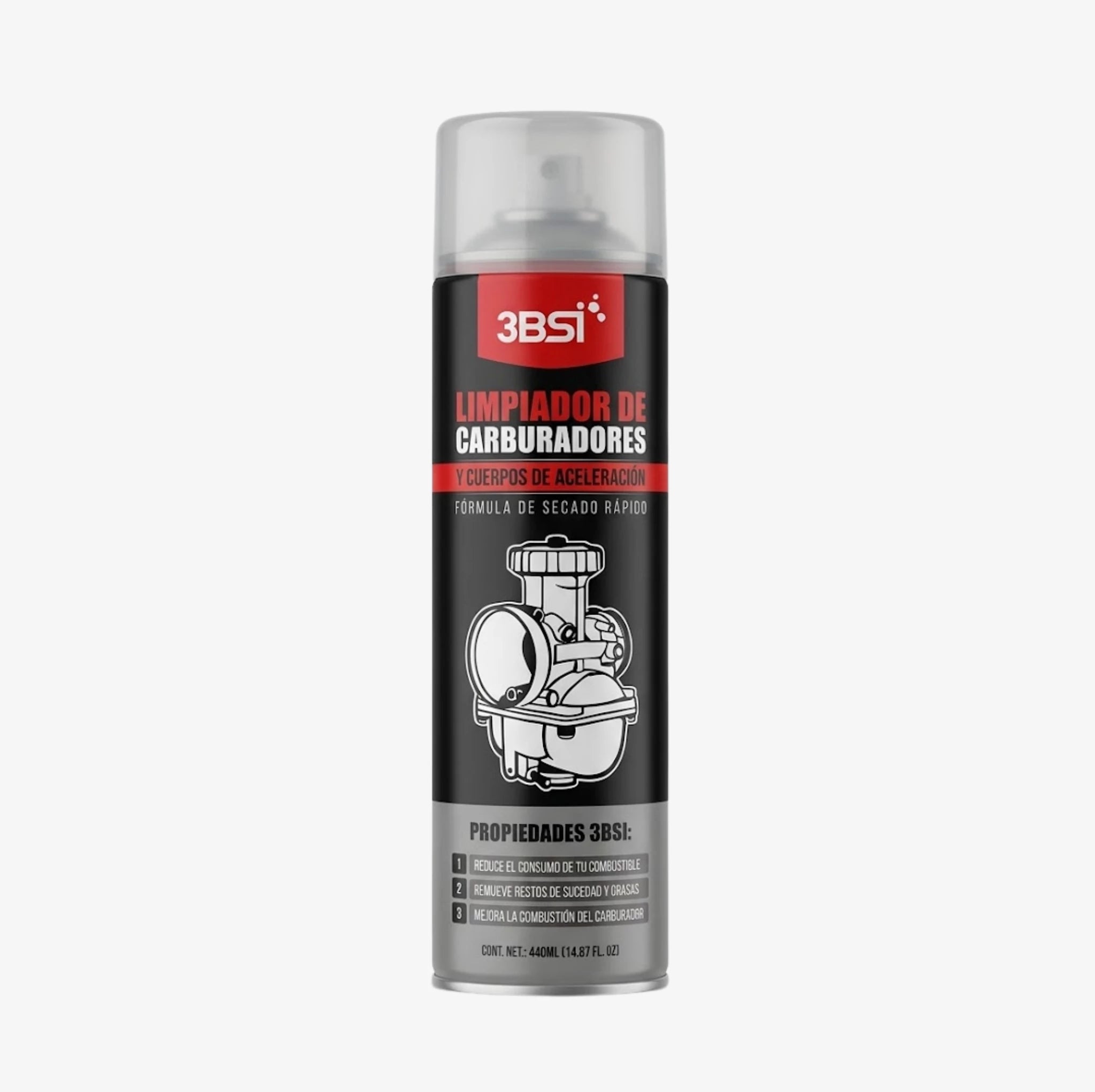 LIMPIADOR DE CARBURADORES Y CUERPOS 3BSI - 440 ML | GRANDE