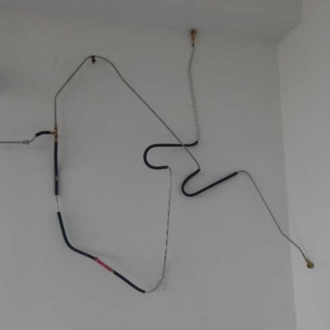 CAÑERIA DE FRENO GRANDE ORIGINAL 4T FL CROM Z | 2 OJOS